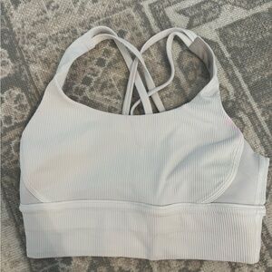 Lululemon training energy ribbed longline sports bra
